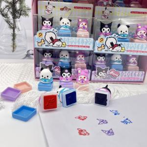 Creative cartoon doll shape seal Children hand account Student stamp