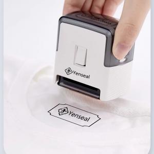 Custom logo self inking kids stamp waterproof rubber self inking name stamp for kids clothing