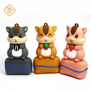 Cute squirrel doll safety material toys stamp for clothes