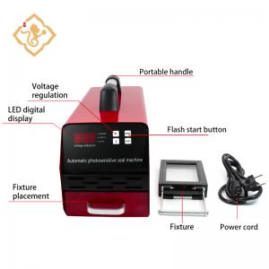 Fully automatic rubber name stamp photosensitive flash stamp making machine