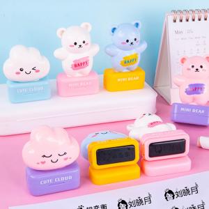 Hot sale cute cartoon cloud bear shape kids name stamps for clothes