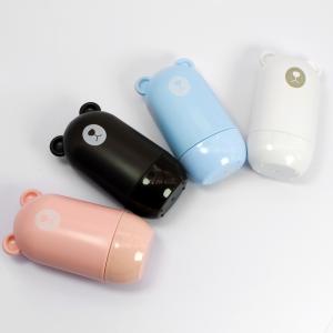 Hot sale small cute bear shape cylindrical roller secrecy stamp with lanyard