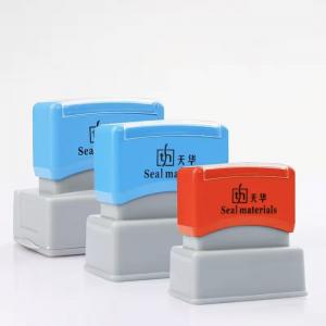 Rectangle Plastic Pre Inked Photosensitive Flash Stamp For Office Flash Stamp