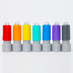 Round 9mm Photosensitive Stamps Multi Color Custom Flash Stamp