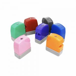 Seven colors atomic shell with photosensitive printing pad spring flash stamp