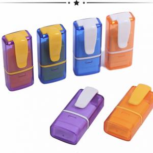 Special blank custom pocket handle office multi styles flash stamps 