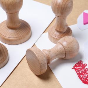 factory wholesale personalized design custom size wooden rubber stamp wood stamp